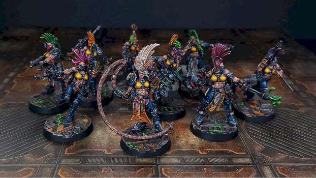 Necromunda House Escher Gang by Mortighaar Minis