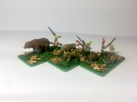 Warmaster Wood elves Beastmasters by Haroith