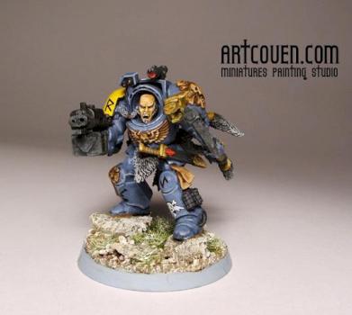 Space Wolves Wolf Guard in Terminator Armor by artcoven