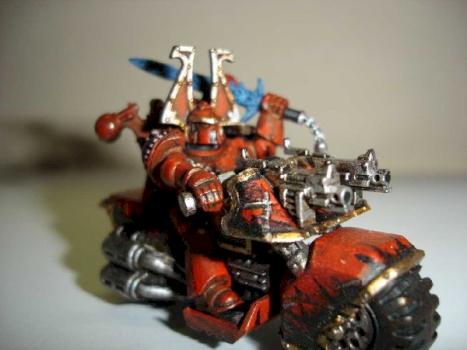 Khorne Marine on Bike by el rey