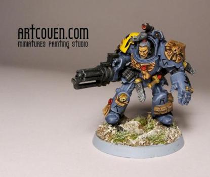 Wolf Guard in Terminator Armor by artcoven