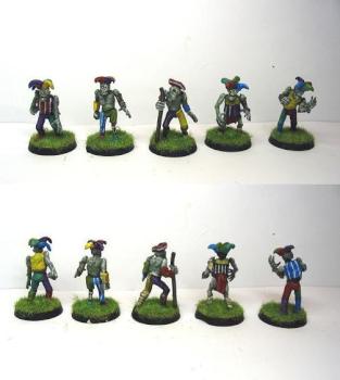 Bloodbowlteam - Undead Harlekins by Yinthar