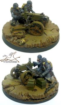 Death Korps of Krieg, Heavy Bolter team by Rodger