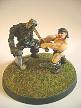 warhammer barbarian beats orc by Kaal979