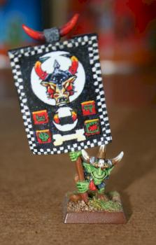 Goblin Standard bearer by Lazur
