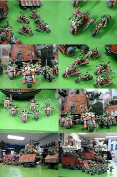 Orks Waaagh VolMax Ork Biker Boyz by AzhrarnX