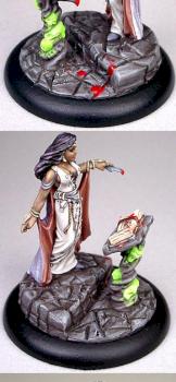 3158: Female Necromancer with Tome by Jubilee