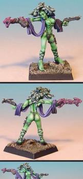 Fire Witch gorgon sorcerer by Celthulhu