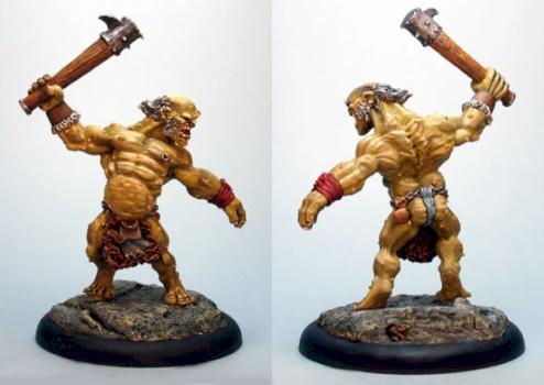 Braug, Ogre Warrior (with friend) by mlavanish