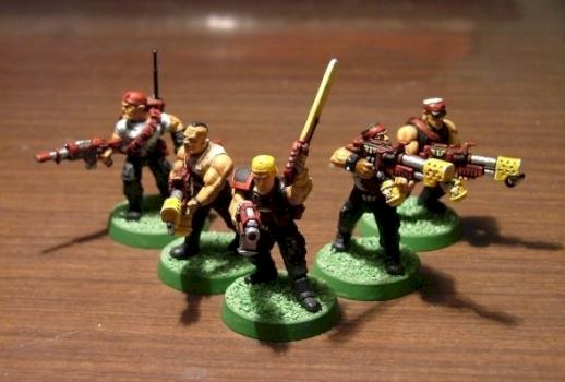 Imperial Guard Command Squad by kukn