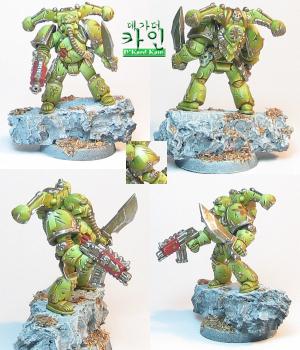 Death Guard Plague Marine by DKard Kain