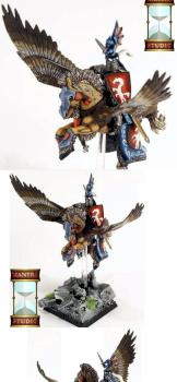 Bretonnia Pegasus knight champion by LaurelinM