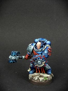 Space Marines Crimson Fists Captain by rc555