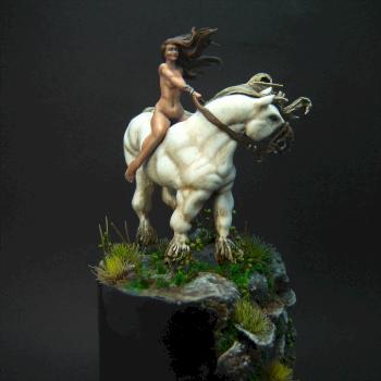 Girl On Horse by Filgja