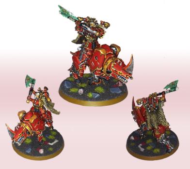 Khorne Chaos Lord on Juggernaut by Forrest33