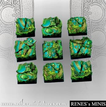 Elven Skylight Mirror 20mm Square Bases by rene