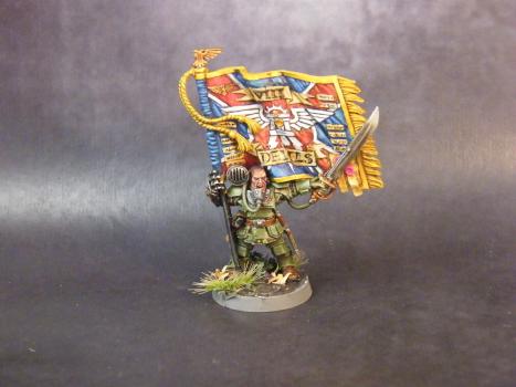 Cadian Standard Bearer by Lokeus