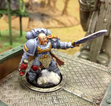 Space Wolf - Captain in Power Armour by RTGamer