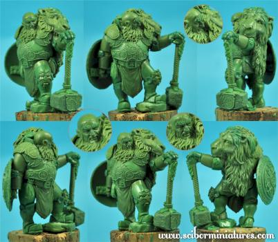 Dwarf 54mm work in progress by Scibor
