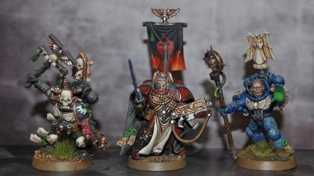 Blood Angels Librarian Captan Chaplain by foxtrot8321