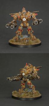 Warhammer 40k Forge World TAU XV9 WITH TWIN-LINKED BURST CANNON by tytan_warrior