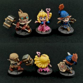 Heroes from Super Dungeon Explore: Caverns of Roxor by MrsMiniKingdom