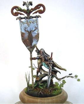 Armystandartbearer woodelves by derwish