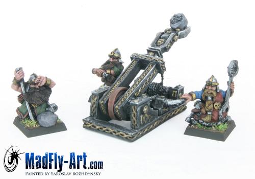 Dwarf Grudge Thrower by MadFlyArtStudio