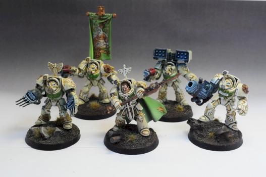 40K Dark Angels Deathwing Command Squad / Escuadron Ala de Muerte Angeles Oscuros by javigi88