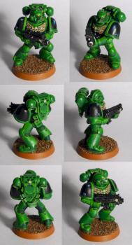Salamander Space Marine by damekk
