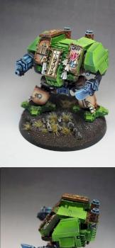 Dark Angels Venerable Dreadnought Warhammer 40K / Dreadnought Venerable de los Angeles Oscuros by javigi88