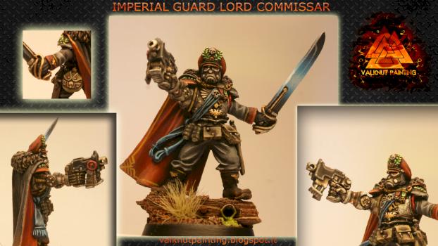 Imperial Guard Lord Commissar by Valknut Painting