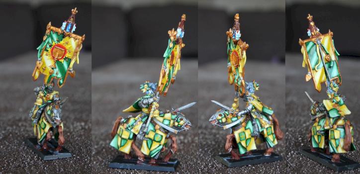 Bretonnian Grail Knight - Battle Standard Bearer by mrsw0nka