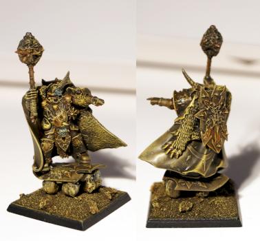 Warriors of Chaos, Chaos Lord of Nurgle on Palanquin by clive_is_great