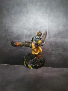 Shaolin warrior monk (back) by Lokeus