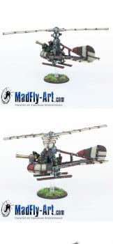 Dwarf Gyrocopter by MadFlyArtStudio