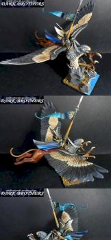 High Elf Prince on Griffon by brl81
