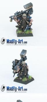Dwarf Master Engineer with Great Weapon by MadFlyArtStudio