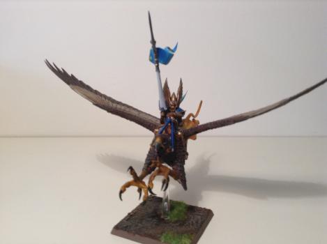 high elf prince on griffon by Verdigris
