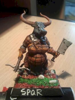 Cadwe minotaur maid by Mollaccione