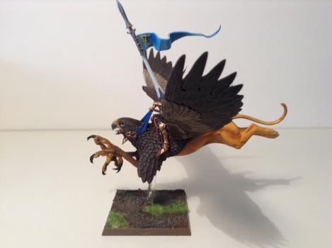 High Elf Prince on Griffon by Verdigris