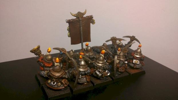 Dwarf Miners by fenrirfrozen