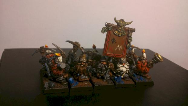 Dwarf Miners by fenrirfrozen