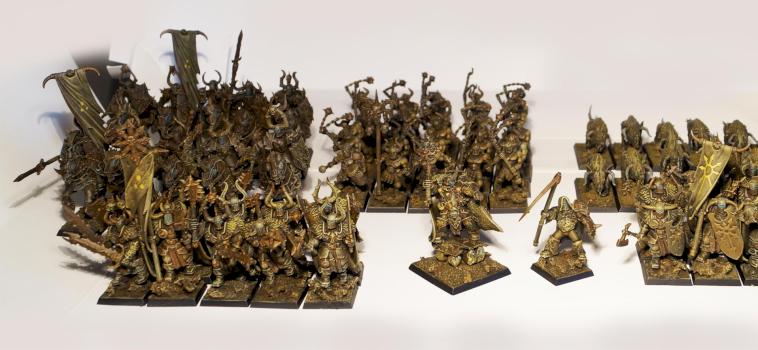 Warriors of Chaos Nurgle Devoted Army by clive_is_great