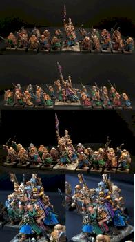 Bretonnian Grail Reliquae and pilgrims by VIOLET