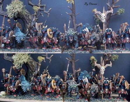 Ungors, 45 strong by flames