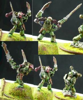Twin blade Nurgle commander by Murakumo