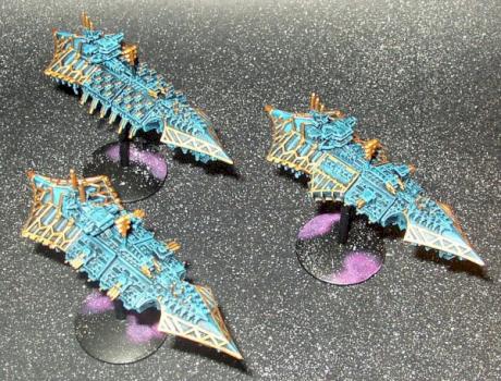 Games Workshop WH40K Battle Fleet Gothic Chaos Ships by Middle Pillar Path