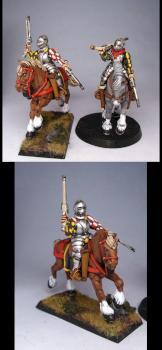 Two Pistolier miniatures for my Averland army by Kapten Kampf