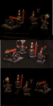 Chaos Dwarves and Rocket Launcher by heleanor
